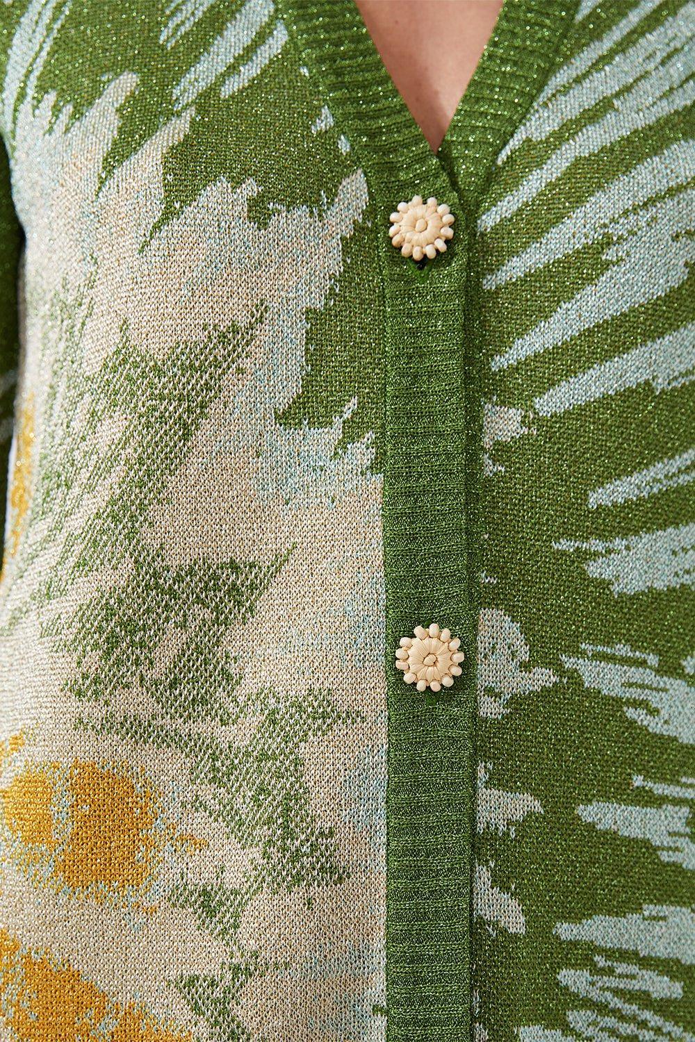 HAYLEY MENZIES-Deep Vneck Midi Cardigan-