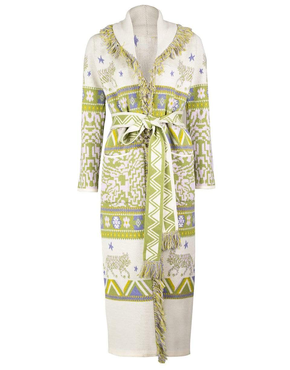 HAYLEY MENZIES-Portobello Tiger Merino Jacquard Cardigan-