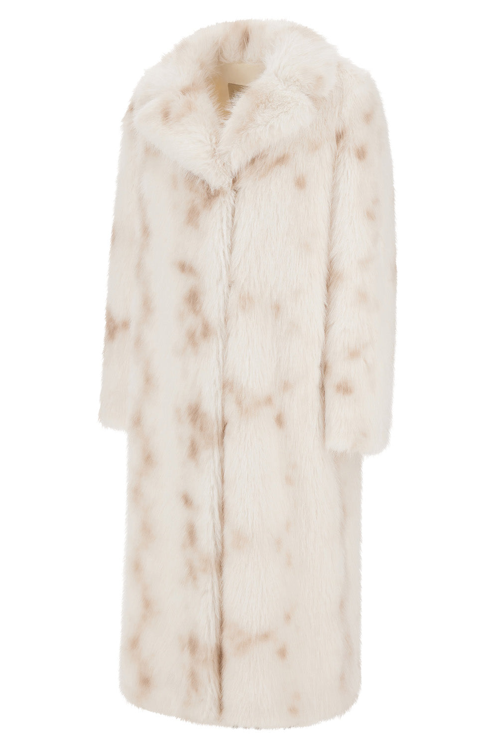 Faux Lynx Fur Long Coat