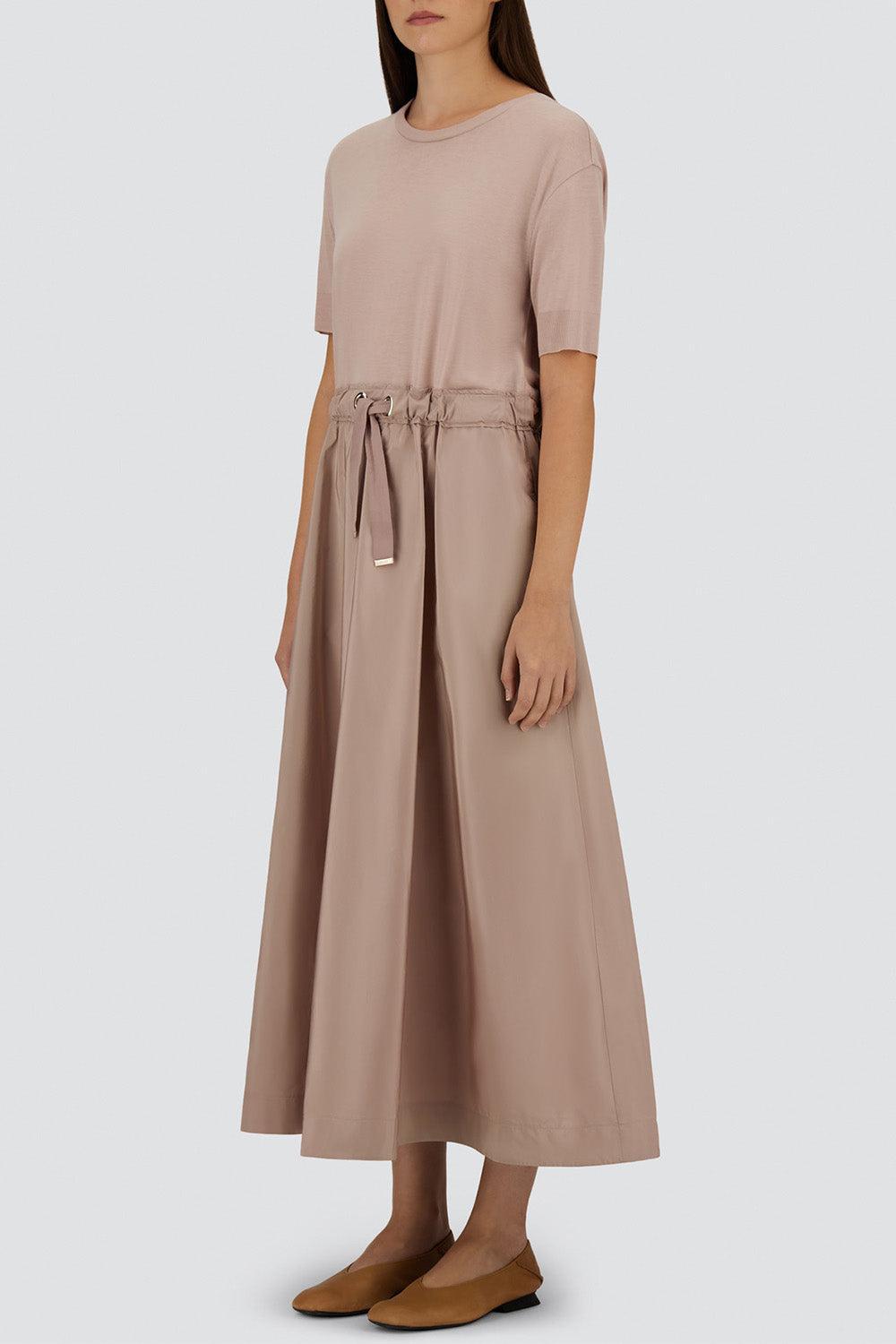 Short Sleeve Glam Dress-PINK-38-CLOTHINGDRESSCASUAL-HERNO