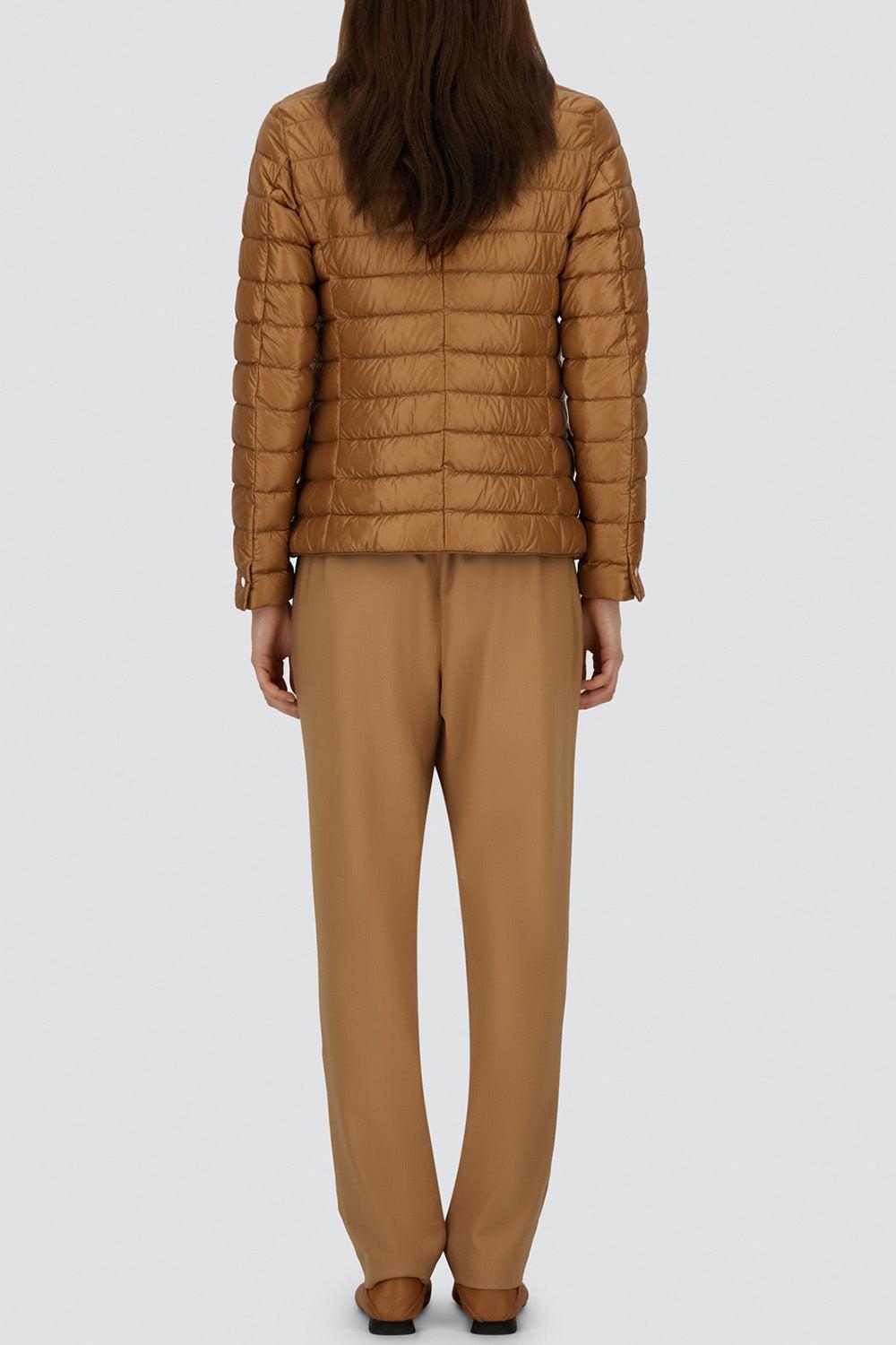 Nylon Quilt Fitted Blazer-CAMMELLO-38-CLOTHINGJACKETBLAZERS-HERNO