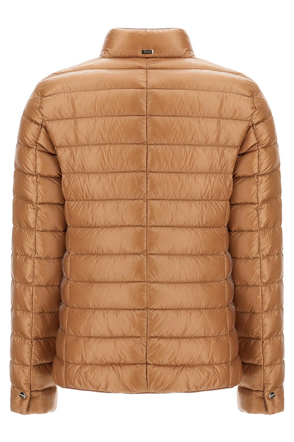 Nylon Quilt Fitted Blazer-CAMMELLO-38-CLOTHINGJACKETBLAZERS-HERNO