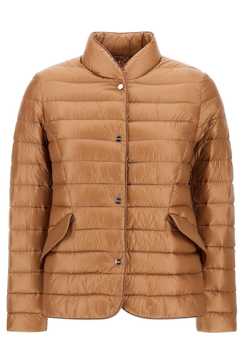 Nylon Quilt Fitted Blazer-CAMMELLO-38-CLOTHINGJACKETBLAZERS-HERNO