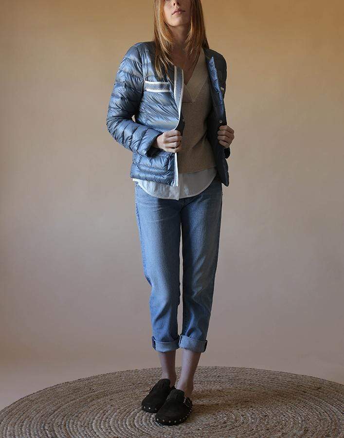 HERNO-Nylon Striped Jacket-