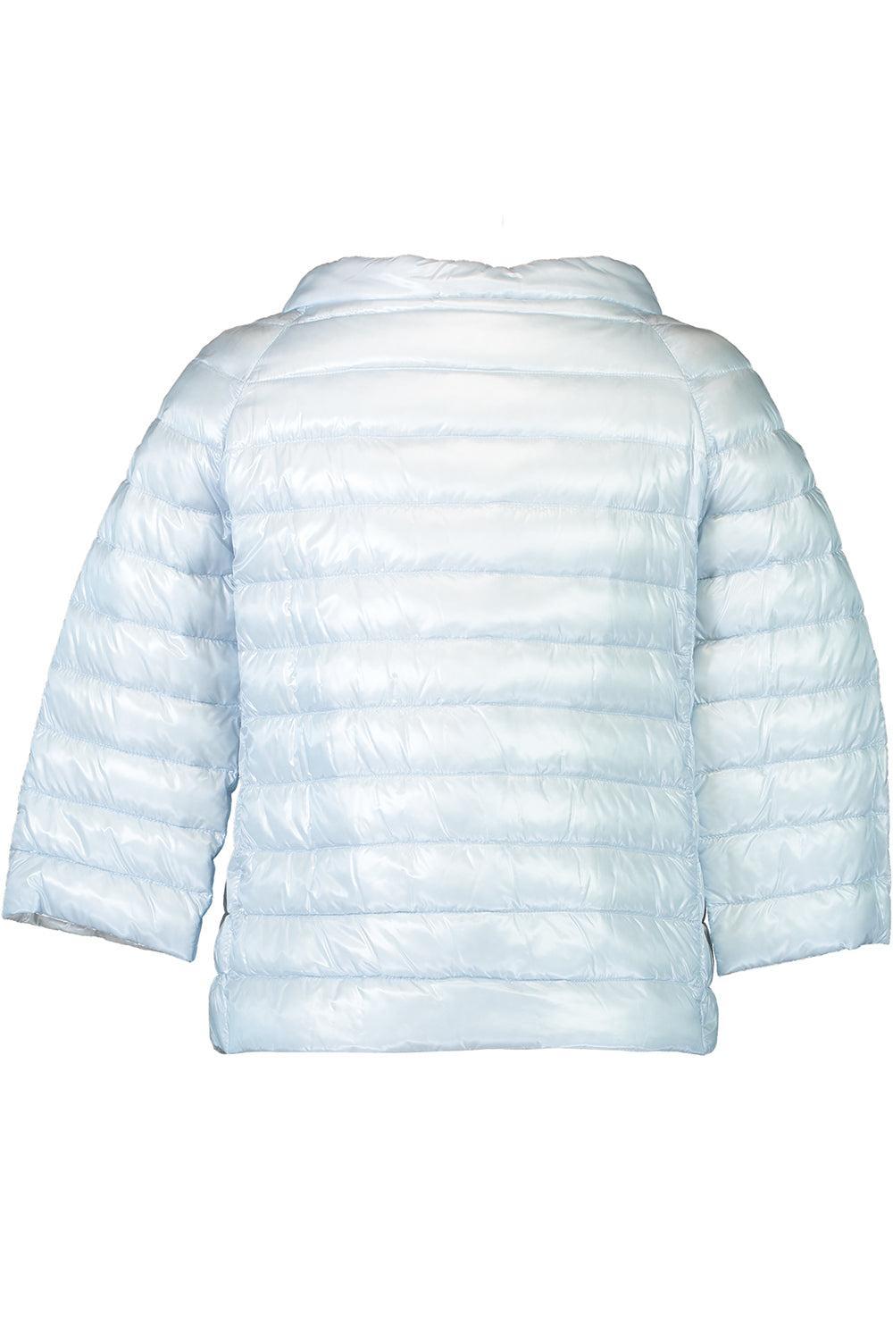 Three Quarter Sleeve Ultralight Reversible Jacket - Light Blue Ice-BLUE-38-CLOTHINGJACKETCASUAL-HERNO