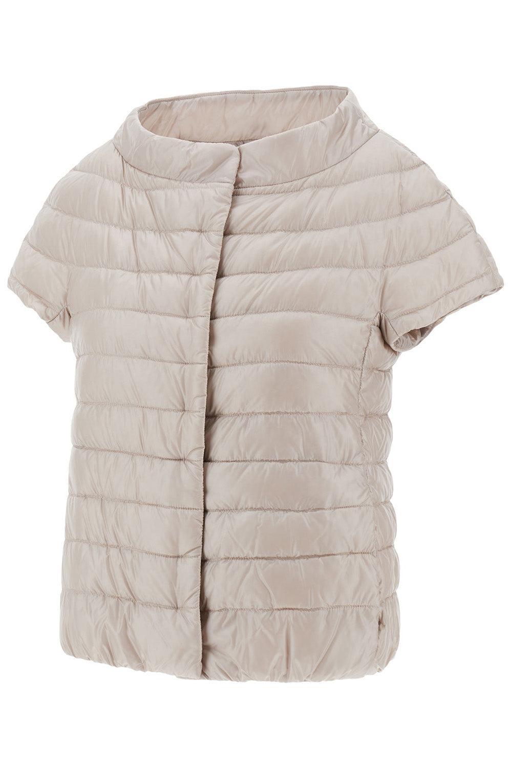 Iconico Emilia Cap Sleeve - Champagne-CHANTILLY-38-CLOTHINGJACKETCASUAL-HERNO