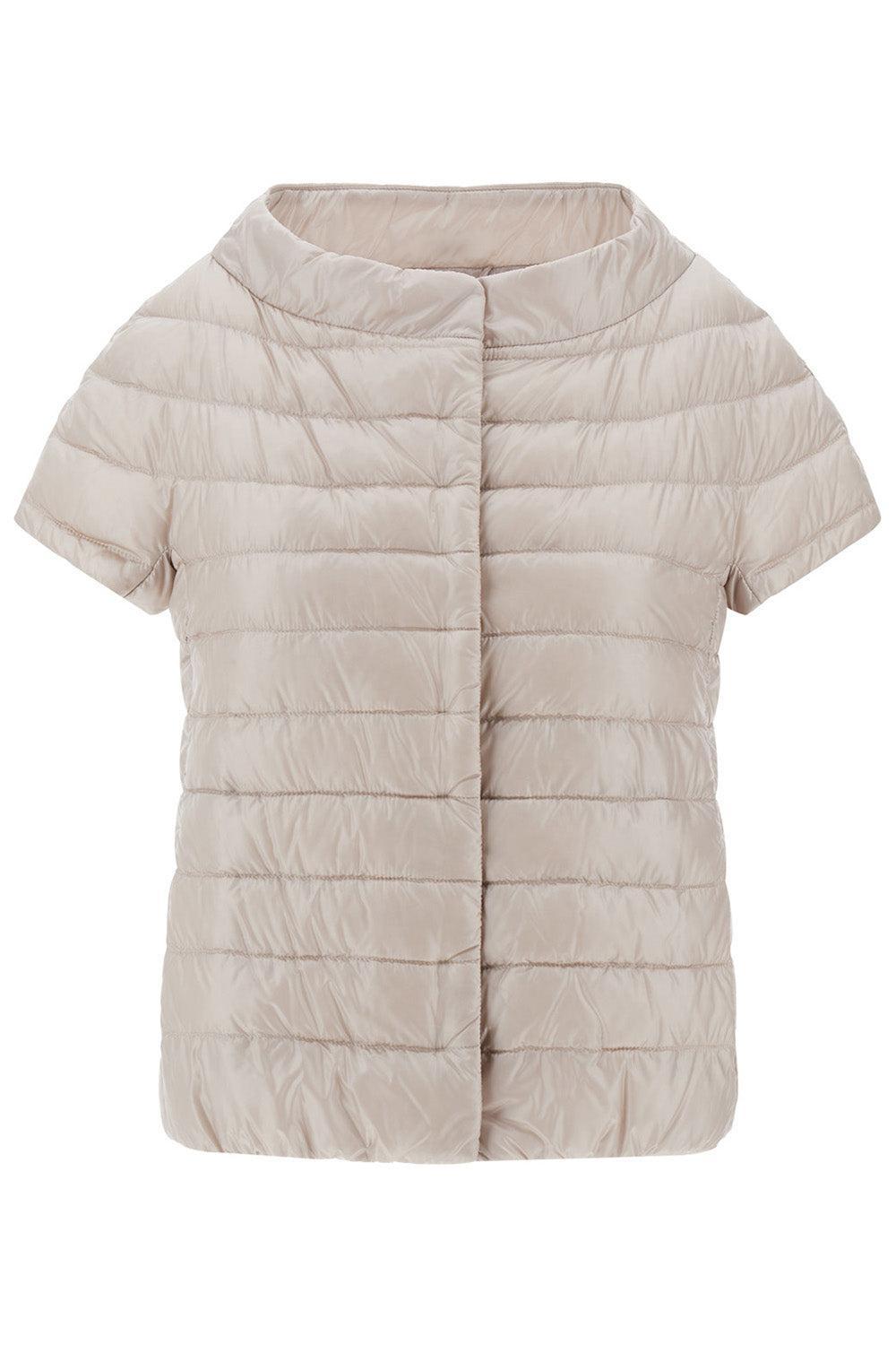 Iconico Emilia Cap Sleeve - Champagne-CHANTILLY-38-CLOTHINGJACKETCASUAL-HERNO