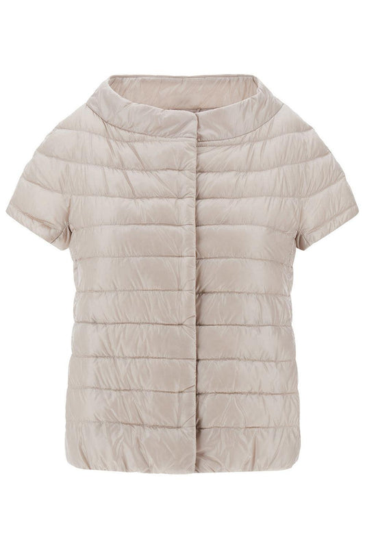 Iconico Emilia Cap Sleeve - Champagne-CHANTILLY-38-CLOTHINGJACKETCASUAL-HERNO