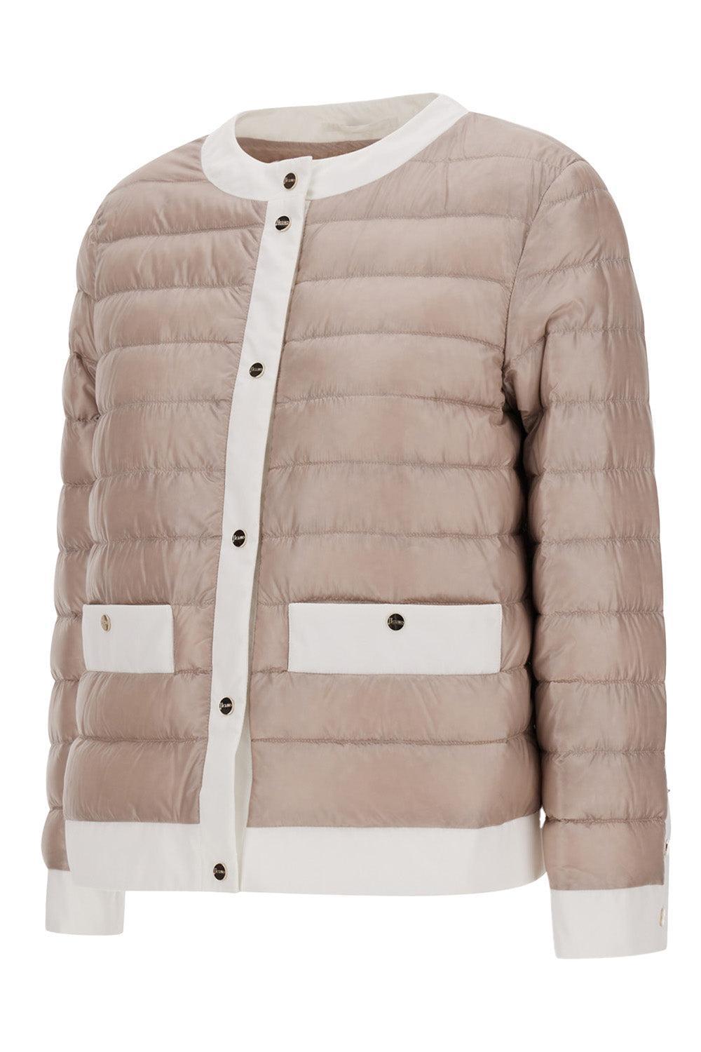 Short Trim Button Jacket-CREAM-36-CLOTHINGJACKETCASUAL-HERNO