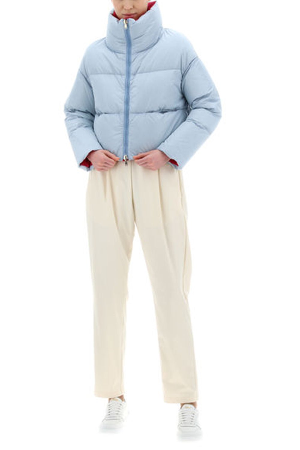 HERNO-Reversible Crop Jacket-