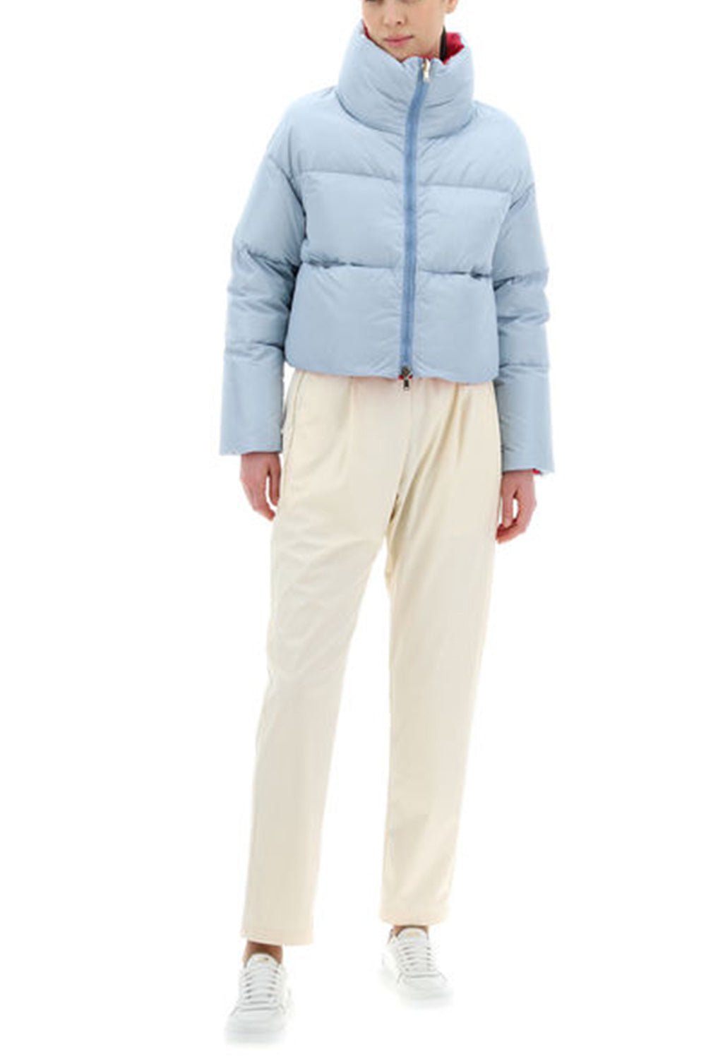 HERNO-Reversible Crop Jacket-