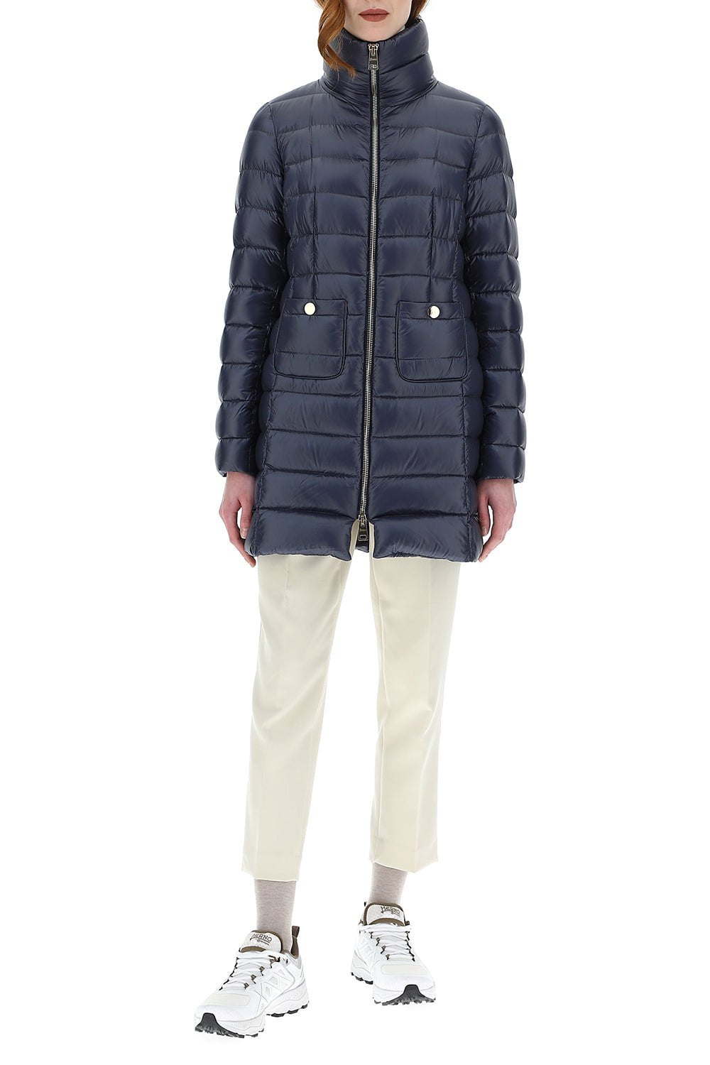 Herno Maria Coat - Navy Blue • See the best prices »