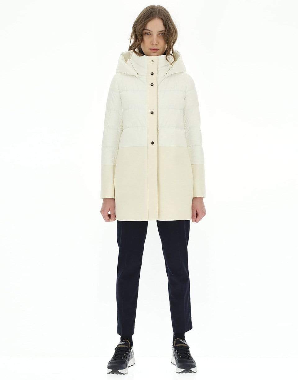 HERNO-Woven Half Coat-