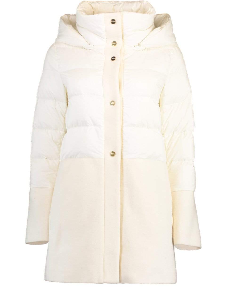HERNO-Woven Half Coat-