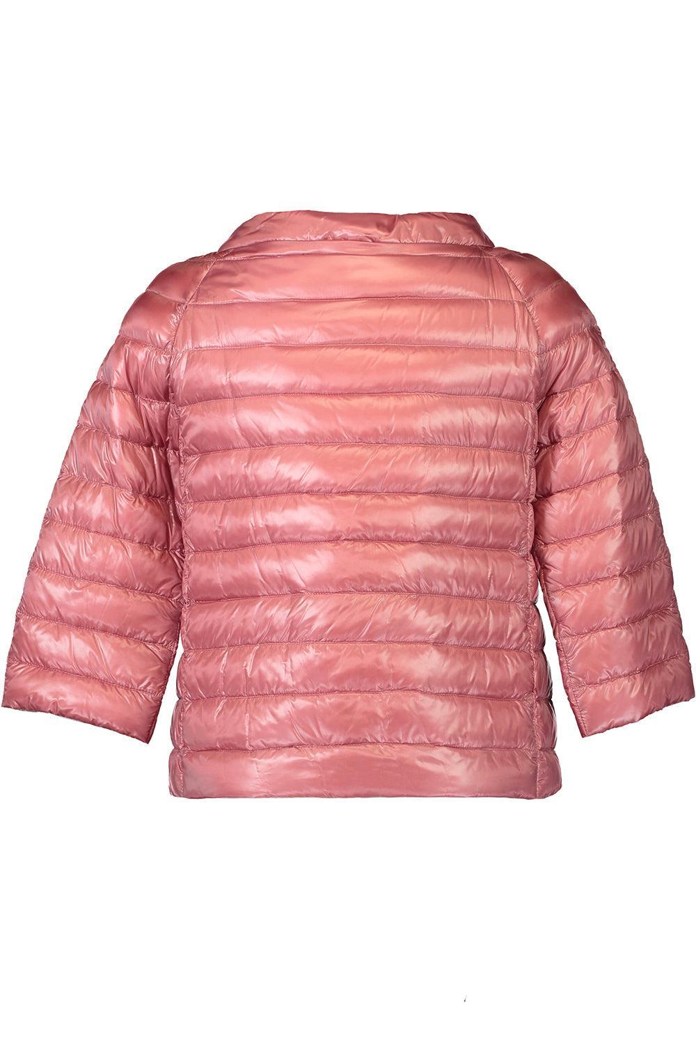 Three Quarter Ultralight Sleeve Reversible Jacket - Light Pink Raspberry-PINK-38-CLOTHINGJACKETCASUAL-HERNO