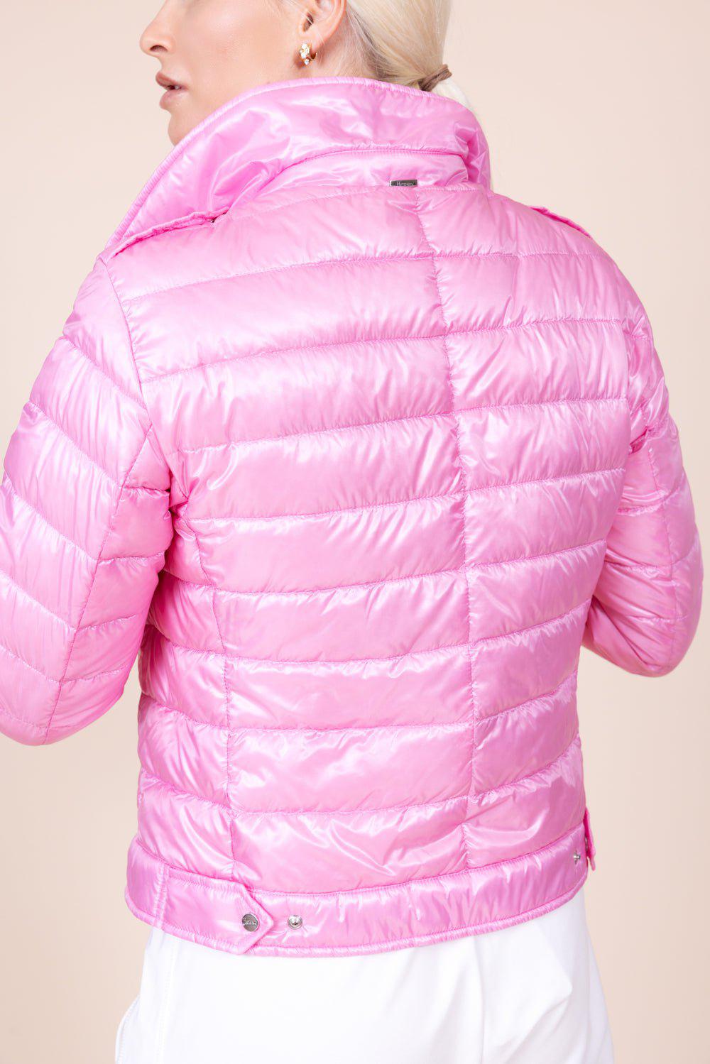 ジャケット HERNO Pink Nylon Jacket Nylon Moto Jacket - Rosa | HERNO – Marissa Collections