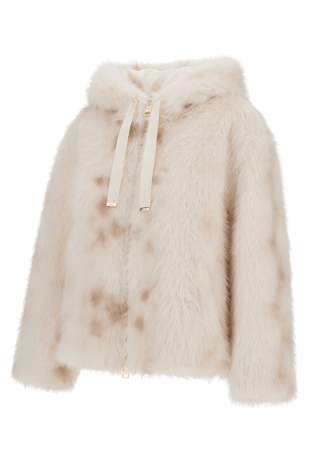 Faux Lynx Fur Hooded Jacket