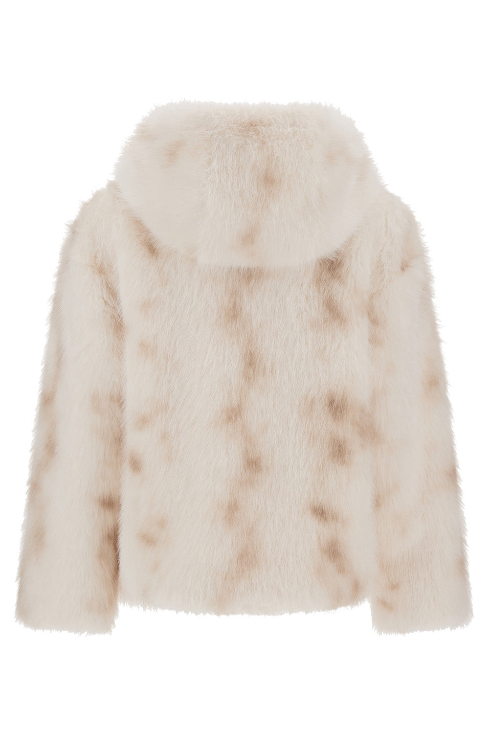 Faux Lynx Fur Hooded Jacket