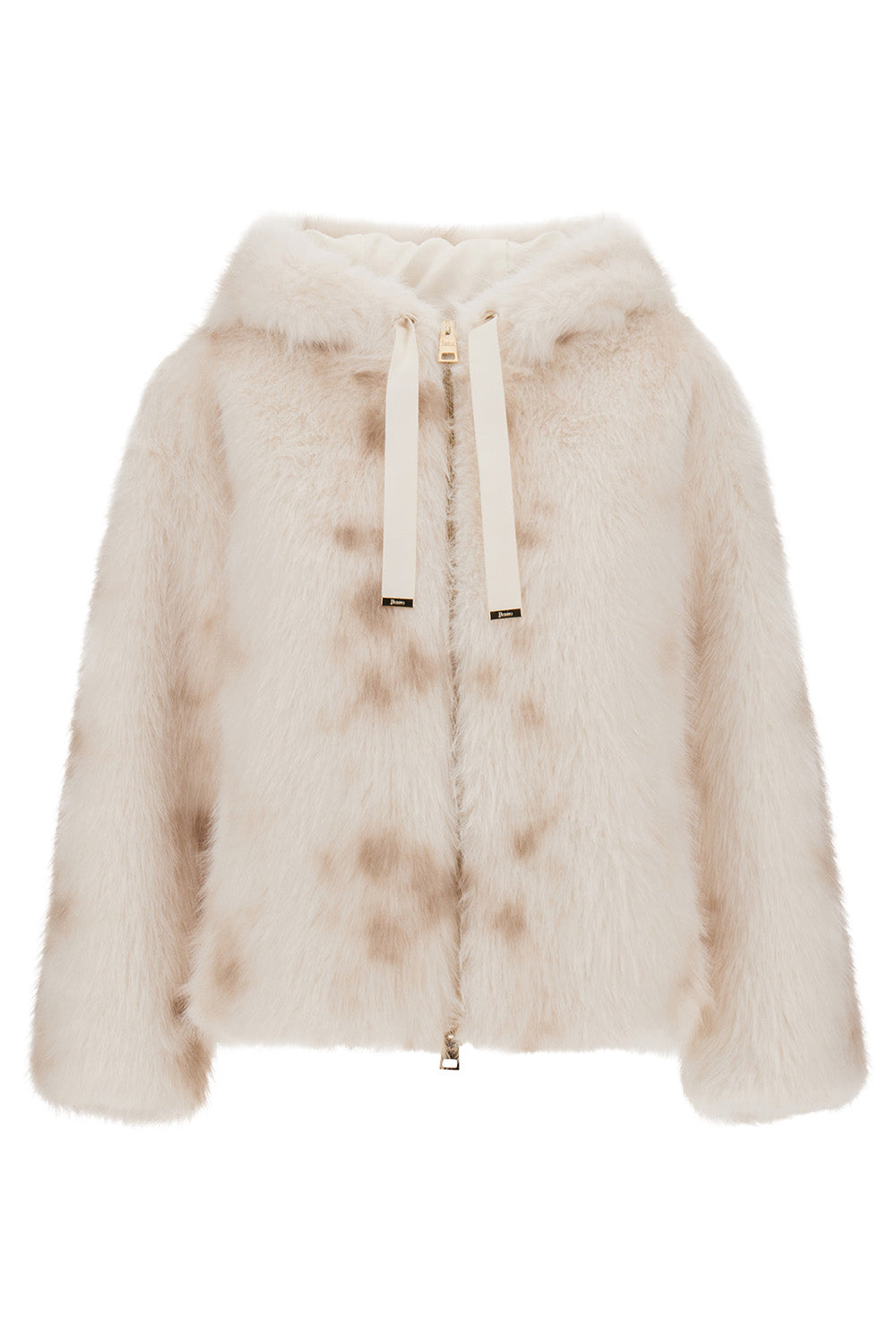 Faux Lynx Fur Hooded Jacket
