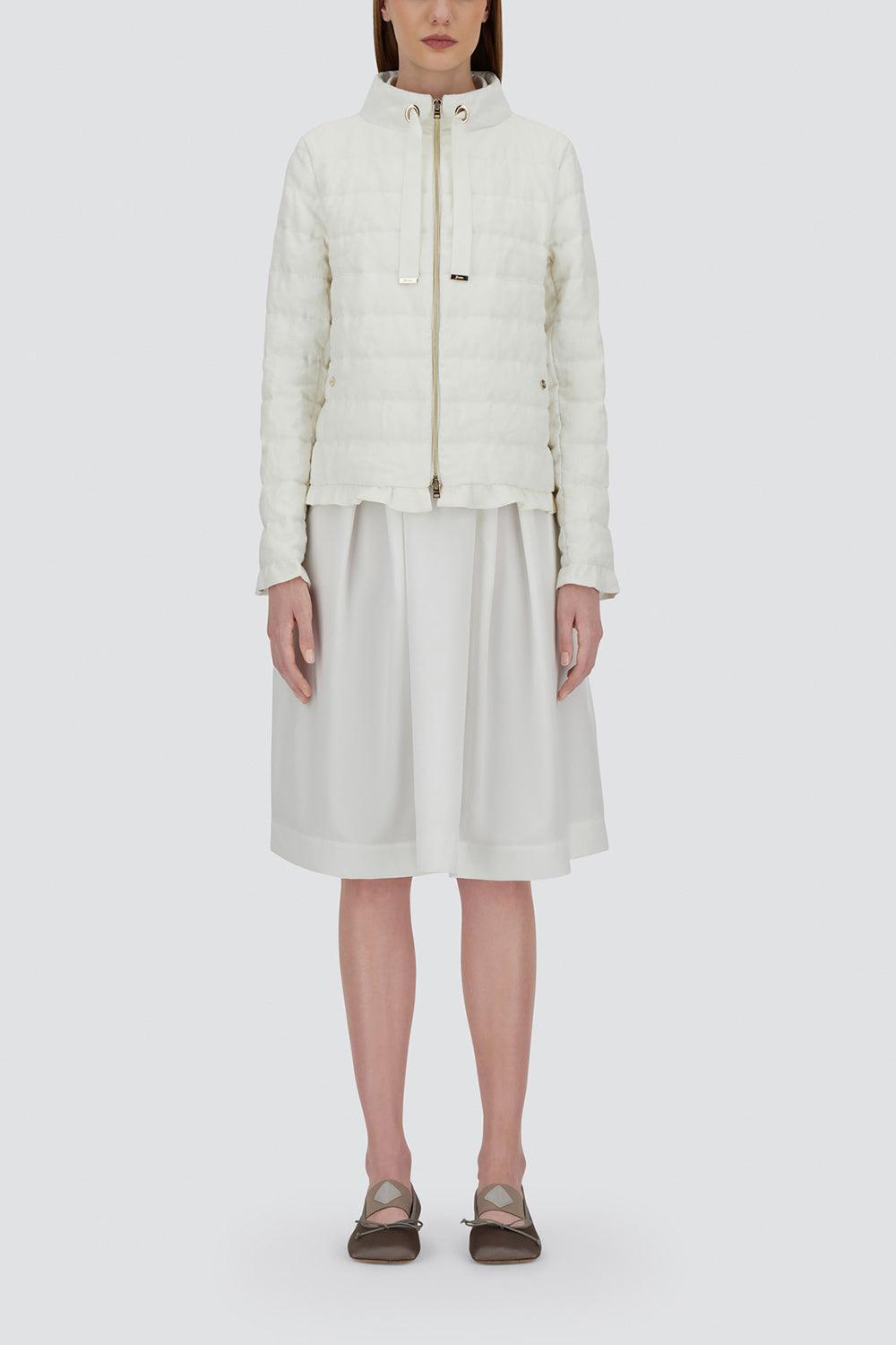 A-Shape Quilted Jacket-WHITE-38-CLOTHINGJACKETCASUAL-HERNO