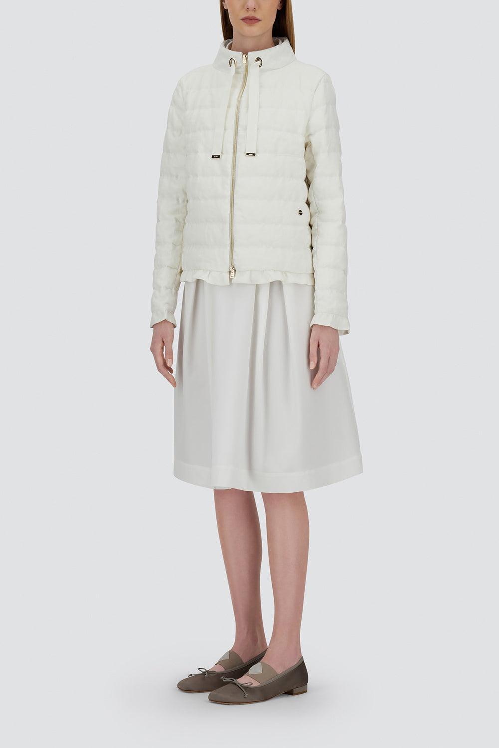 A-Shape Quilted Jacket-WHITE-38-CLOTHINGJACKETCASUAL-HERNO