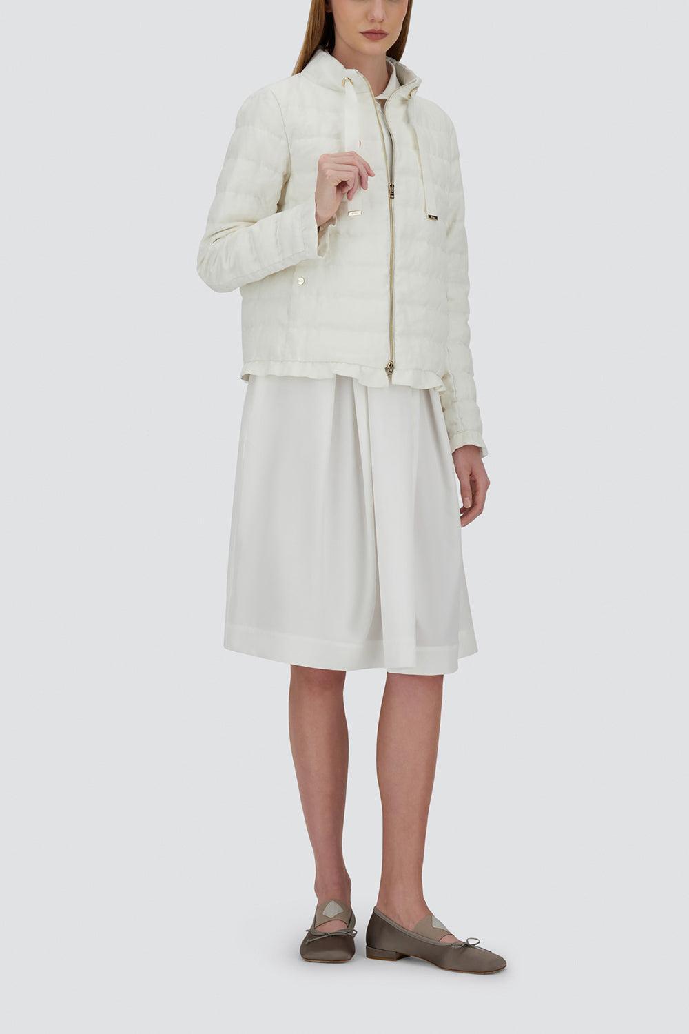A-Shape Quilted Jacket-WHITE-38-CLOTHINGJACKETCASUAL-HERNO