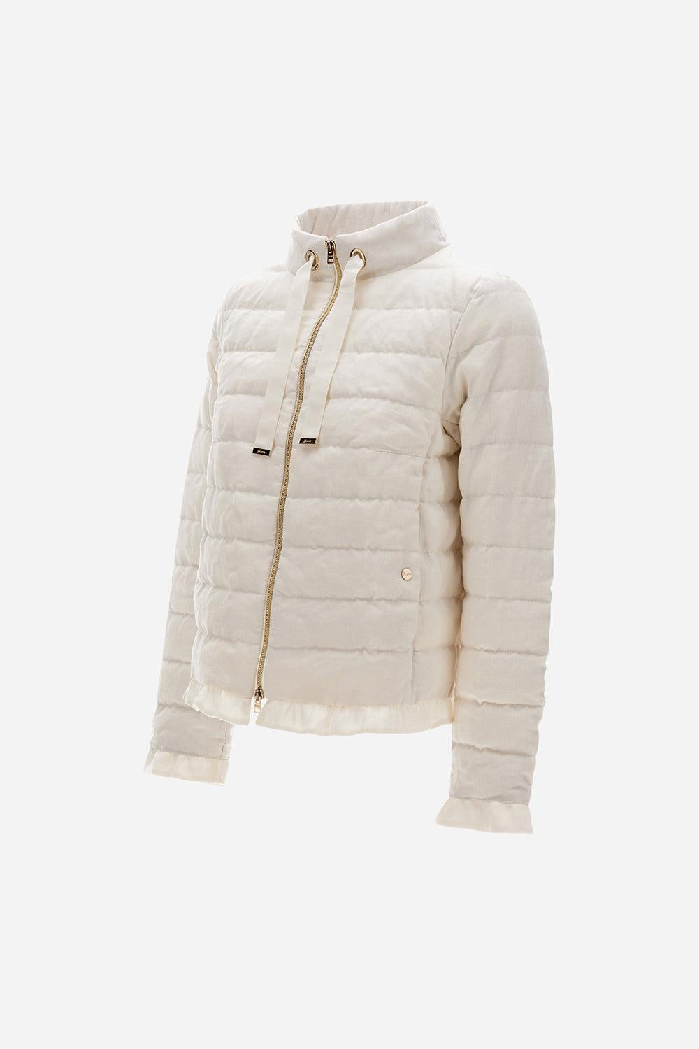 A-Shape Quilted Jacket-WHITE-38-CLOTHINGJACKETCASUAL-HERNO