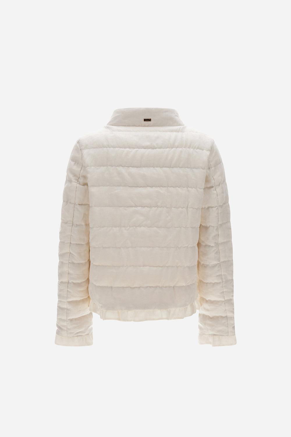 A-Shape Quilted Jacket-WHITE-38-CLOTHINGJACKETCASUAL-HERNO