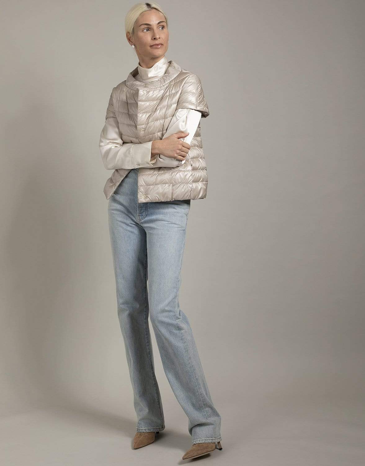 HERNO-Crema Emilia Ultra Light Iconico Jacket-