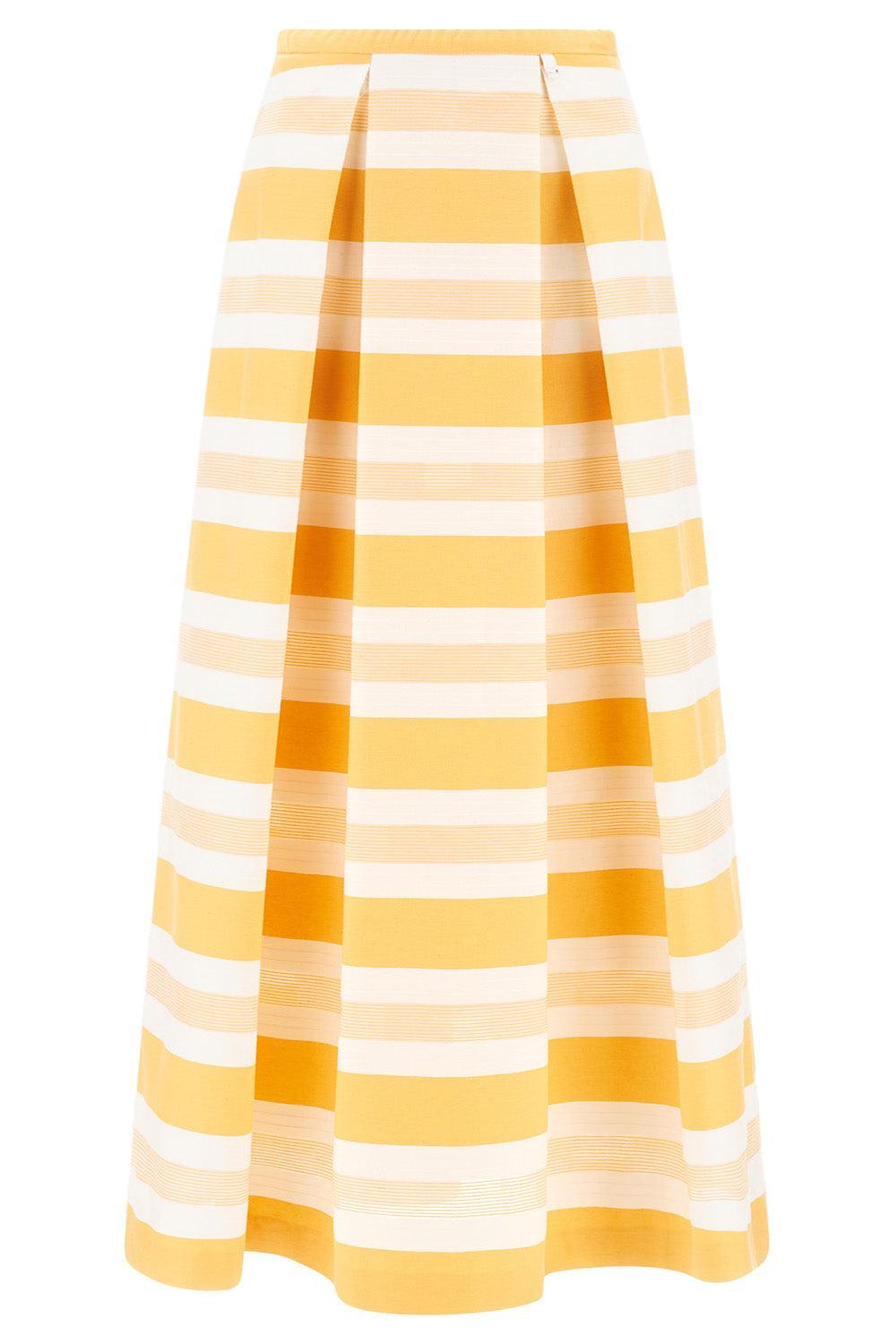 Stripe Full Skirt-STRIPE-38-CLOTHINGSKIRTMAXI-HERNO