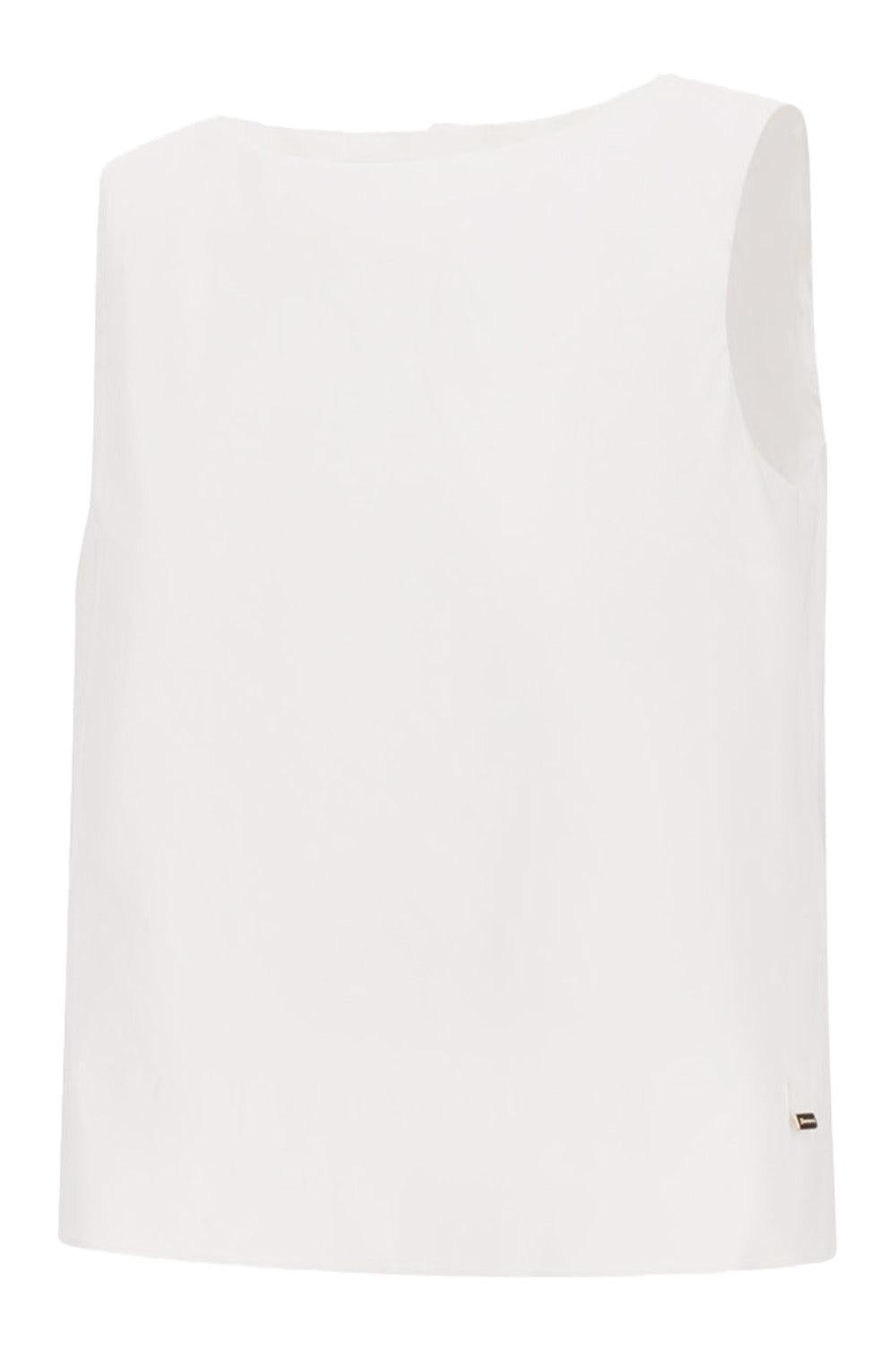 Sleeveless Back Detail Top-WHITE-38-CLOTHINGTOPBLOUSE-HERNO