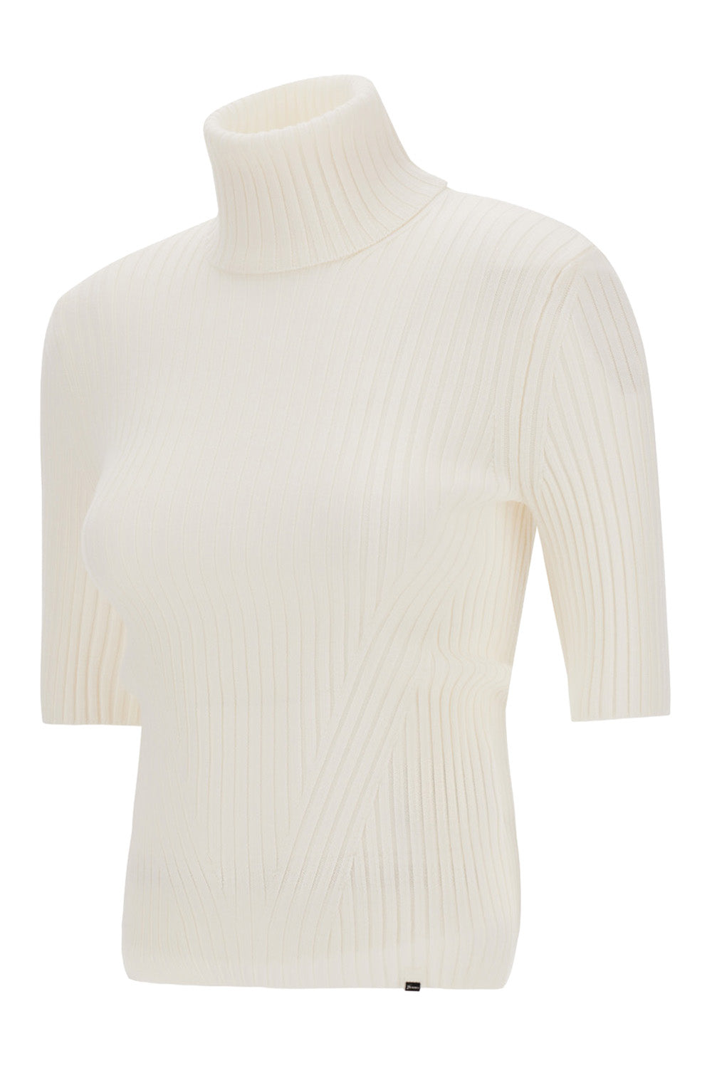 Short Sleeve Ribbed Turtleneck
