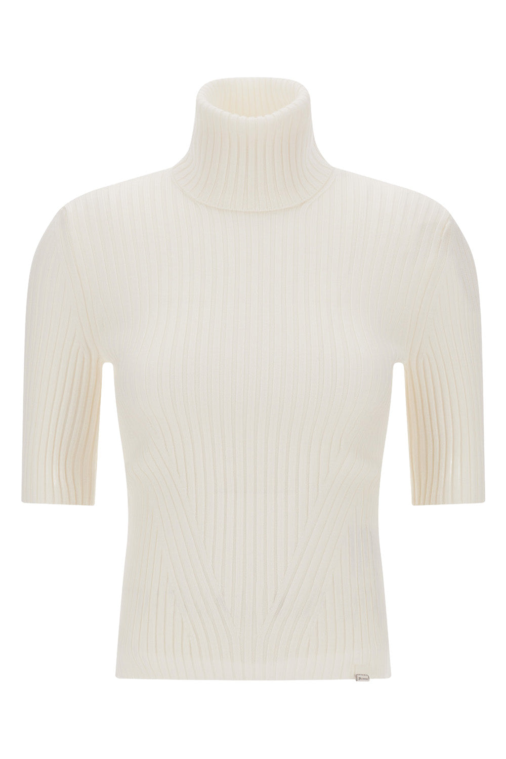 Short Sleeve Ribbed Turtleneck