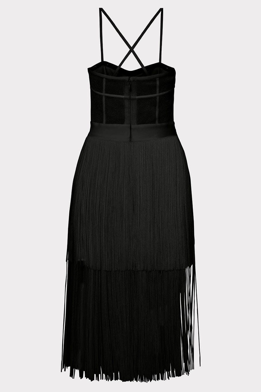 HERVE LEGER-Fringe Dress-