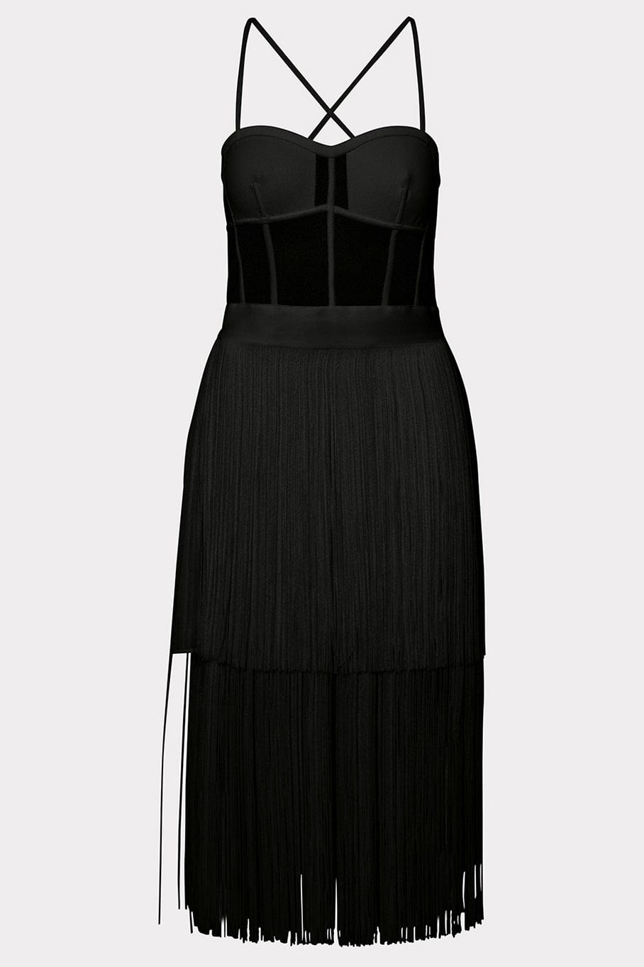 HERVE LEGER-Fringe Dress-
