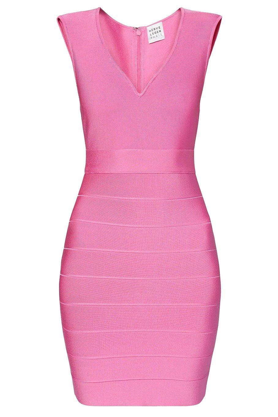 HERVE LEGER-Fitted Dress-