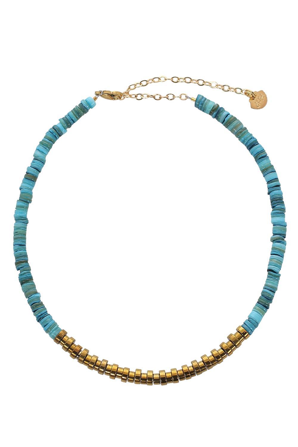Turquoise Iris Prima Necklace-BLUE-JEWELRYBOUTIQUENECKLACE O-HIJAS DE PUKA