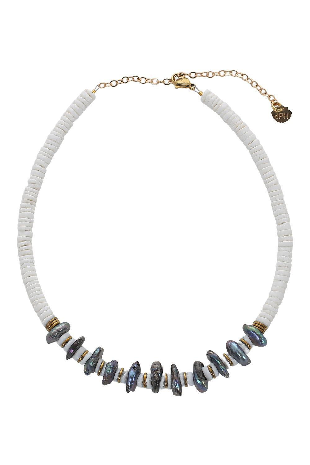 Bianca Shell Pearl Necklace-WHITE-JEWELRYBOUTIQUENECKLACE O-HIJAS DE PUKA