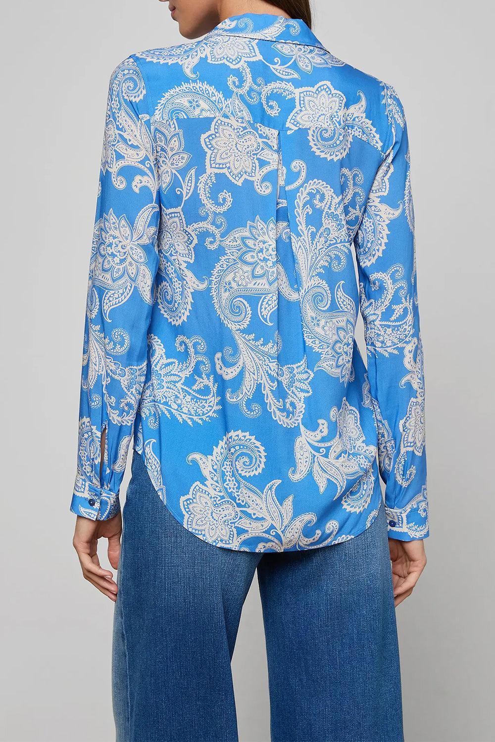 Holly Blouse - Regatta Blue Paisley-BLUE-XS-CLOTHINGTOPBLOUSE-L'AGENCE