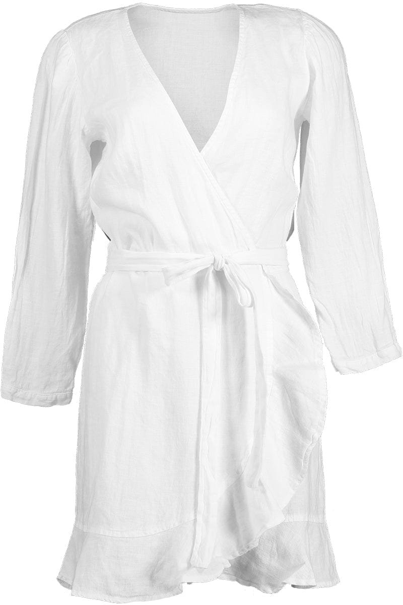 HONORINE-Odette Dress - White-