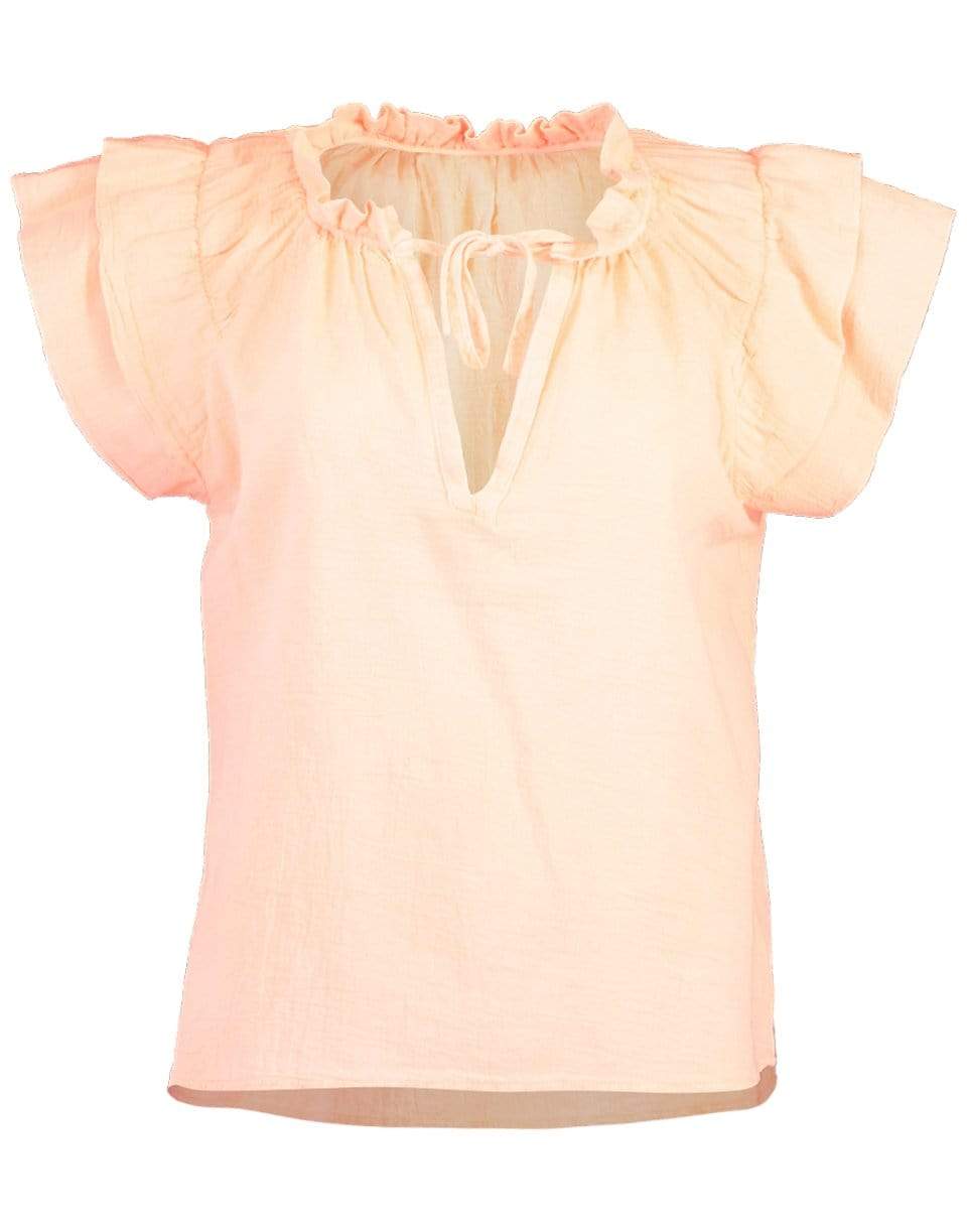 HONORINE-Neon Cantalope Cosette Top-