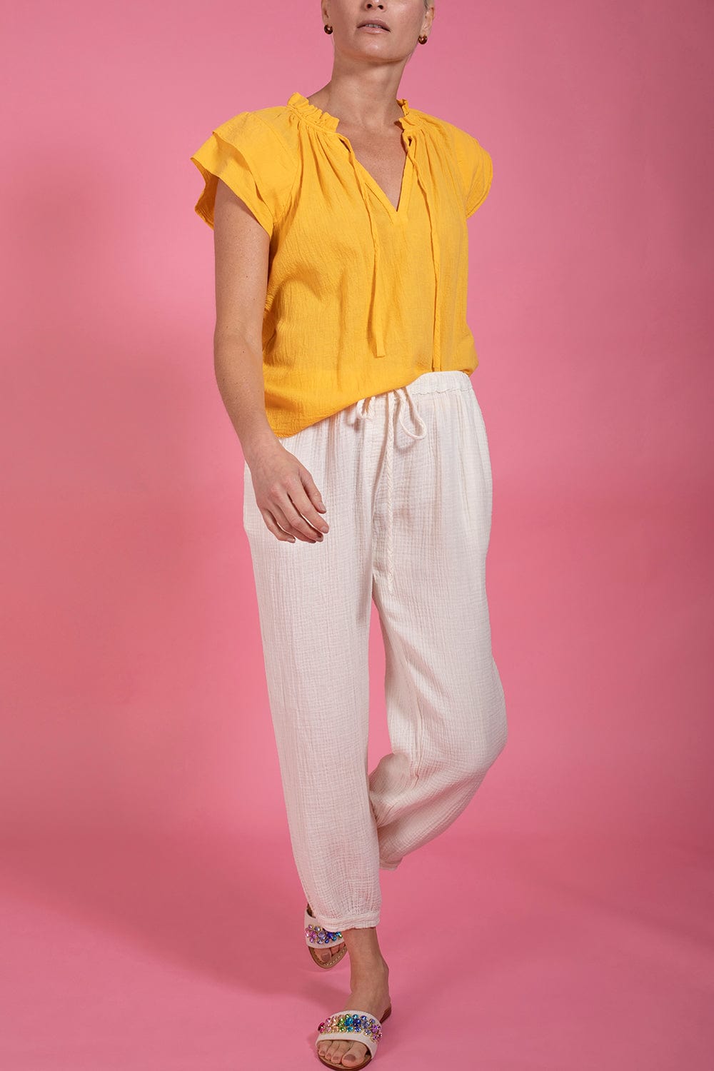 HONORINE-Cosette Top - Pineapple-
