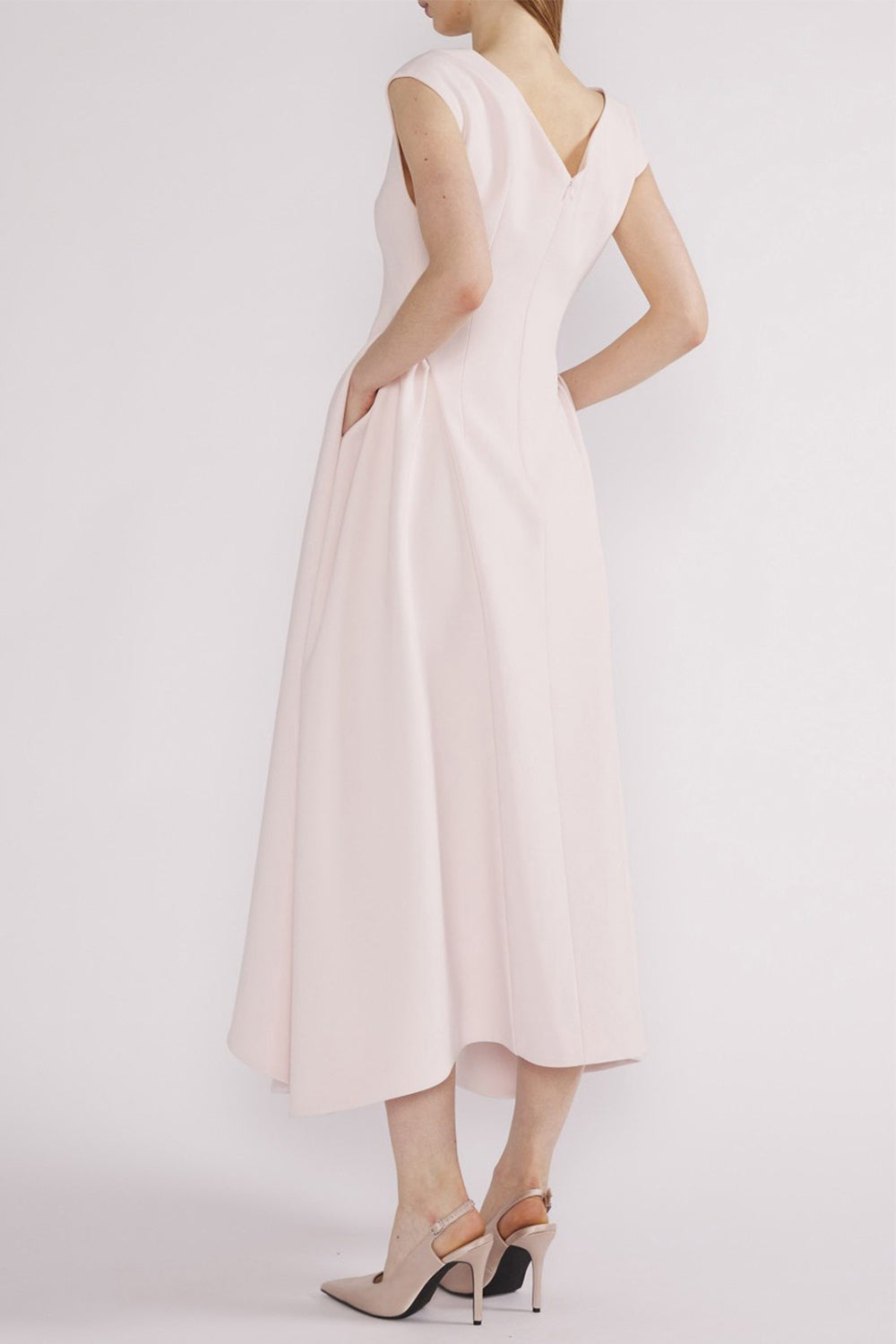 Aimee Midi Dress-PINK-2-CLOTHINGDRESSCOCKTAIL-HUISHAN ZHANG