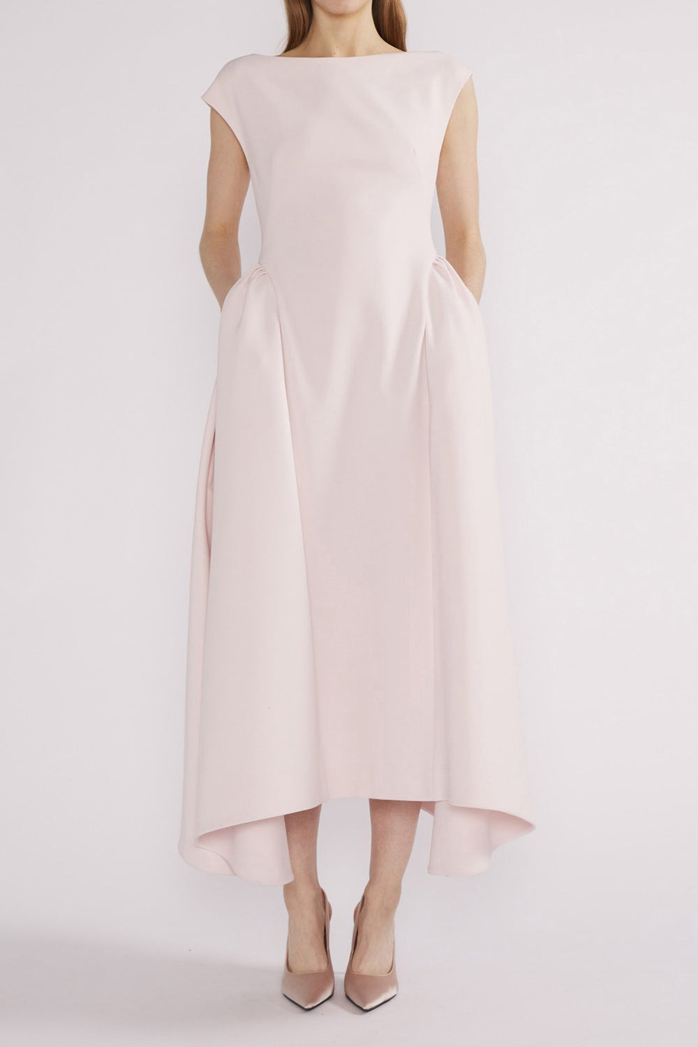 Aimee Midi Dress-PINK-2-CLOTHINGDRESSCOCKTAIL-HUISHAN ZHANG