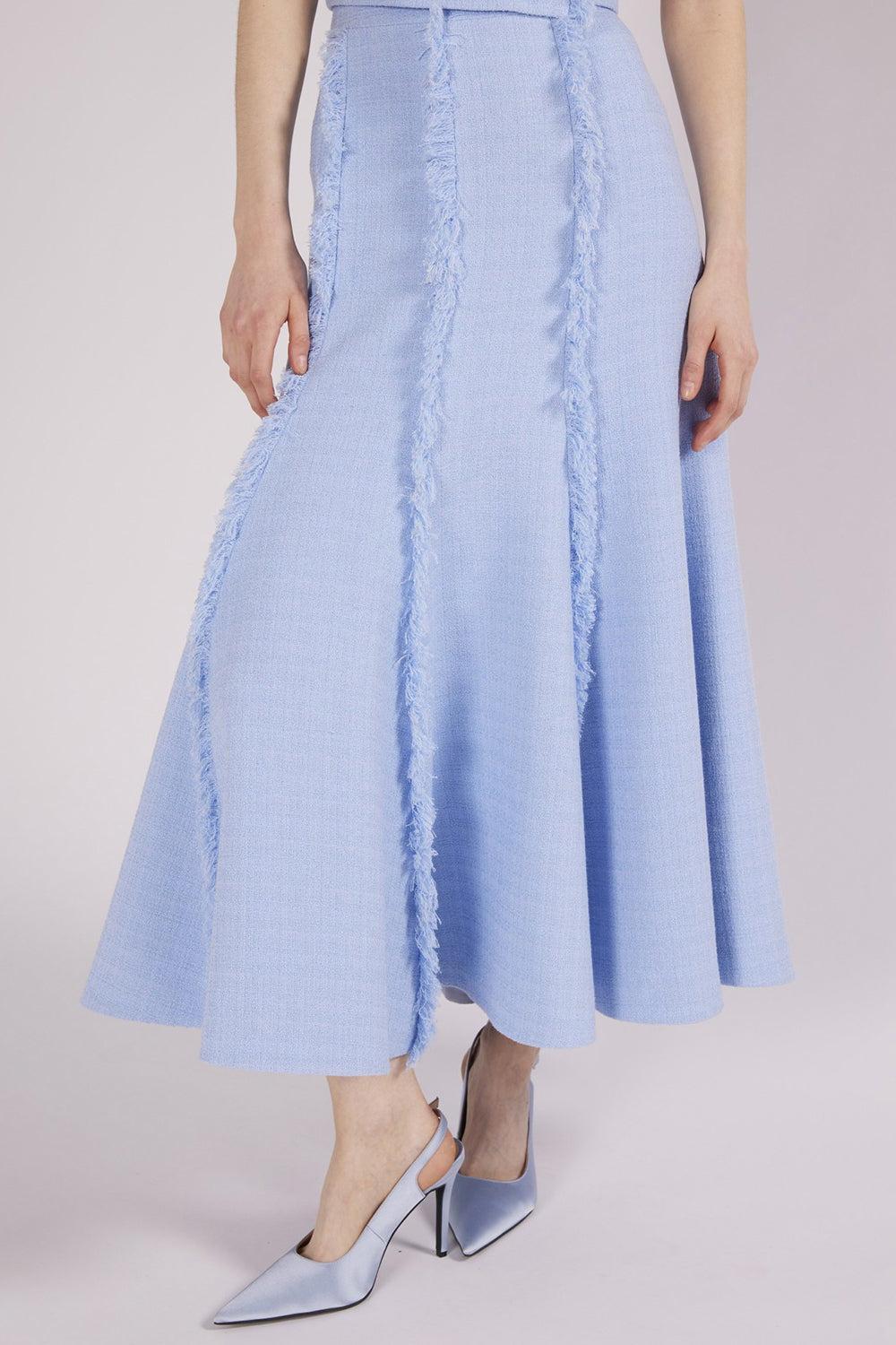 Ellen Midi Skirt-BLUE-4-CLOTHINGSKIRTMIDI-HUISHAN ZHANG