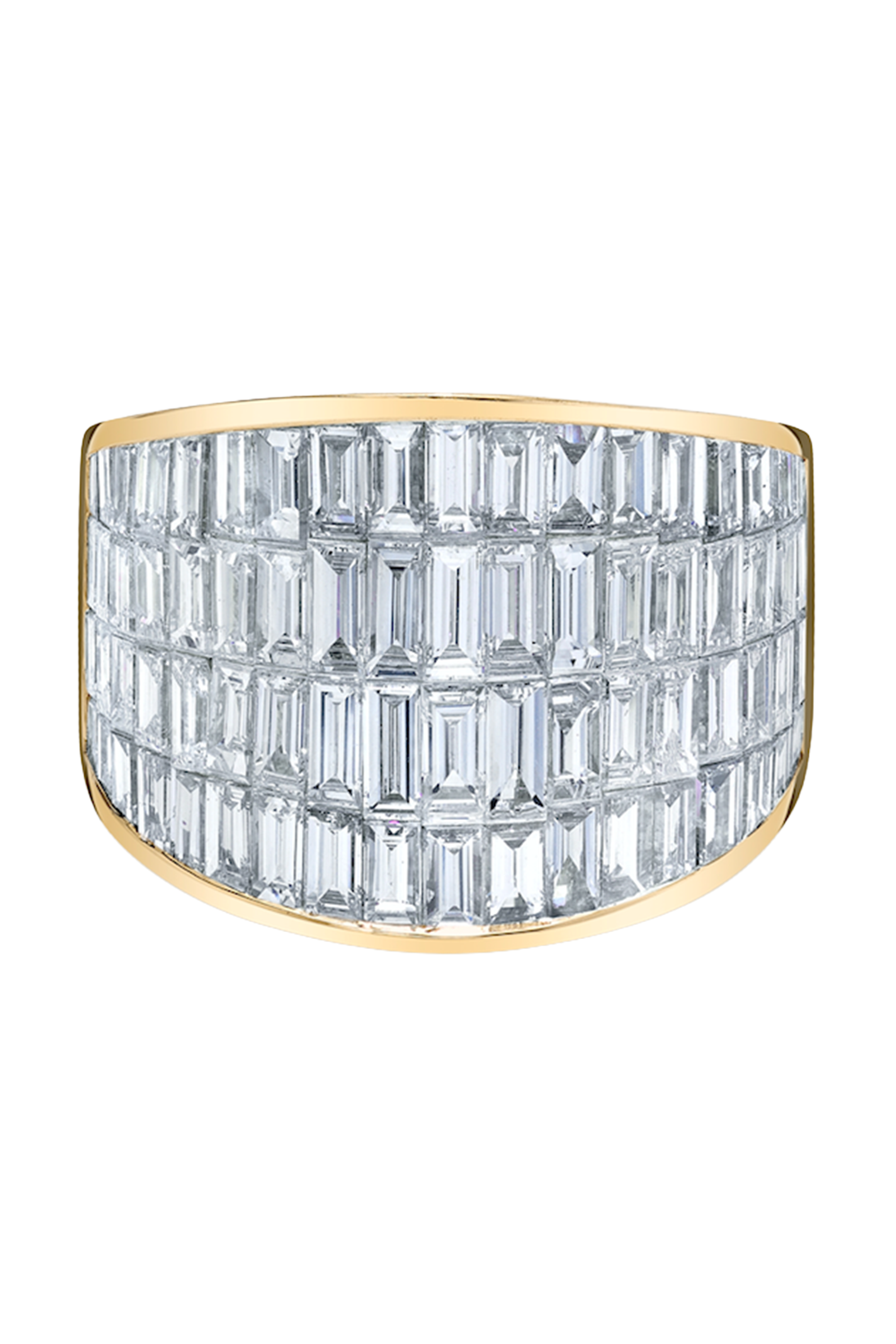 Diamond Four Row Galaxy Ring