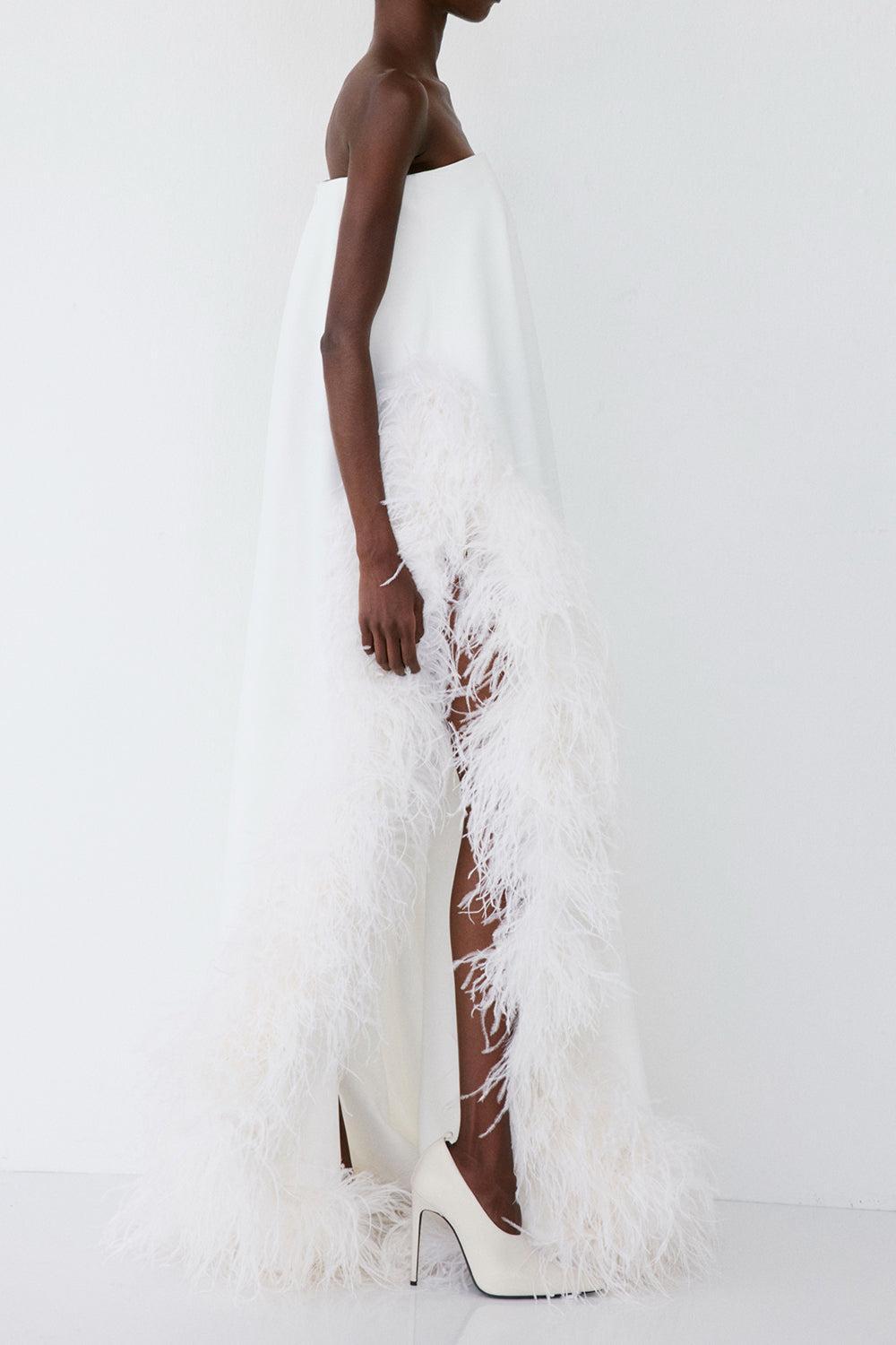  Swan Dress-WHITE-34-CLOTHINGDRESSGOWN-ILKYAZ OZEL 
