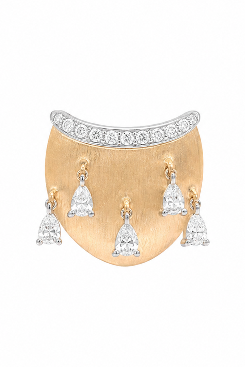 Diamond Dune Pampille Earring-YELLOW GOLD-JEWELRYFINE JEWELEARRING-RAINBOW K