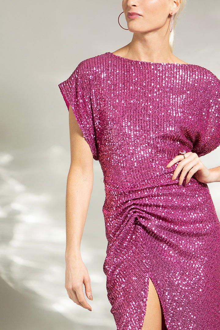 IN THE MOOD FOR LOVE-Bercot Dress - Pompadour Pink-