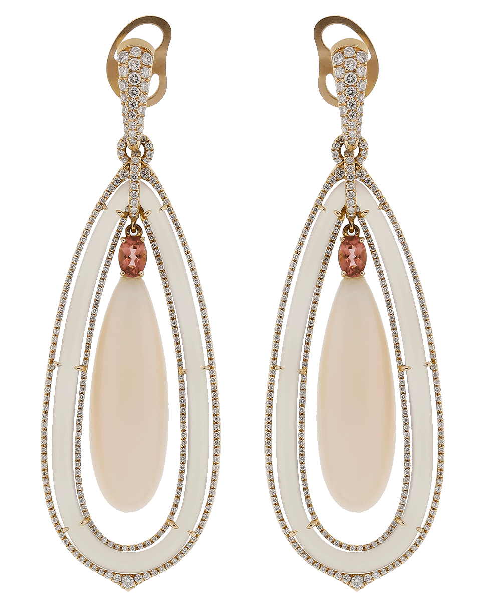 INBAR-Angelskin Coral Earrings-ROSE GOLD